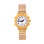 Preview: Orologio da polso da donna parlante con funzione di allarme Edizione bianca Oro-Metallo Marschall