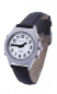 Preview: Montre-bracelet pour dames parlant avec fonction d'alarme White Edition en cuir argenté Marschall