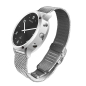 Preview: Maréchal hybride solaire montre-bracelet radio parlante noire milanaise