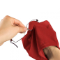 Preview: Gant en microfibre chiffon de nettoyage de lunettes rouge