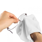 Preview: Gant en microfibre chiffon de nettoyage de lunettes Blanc
