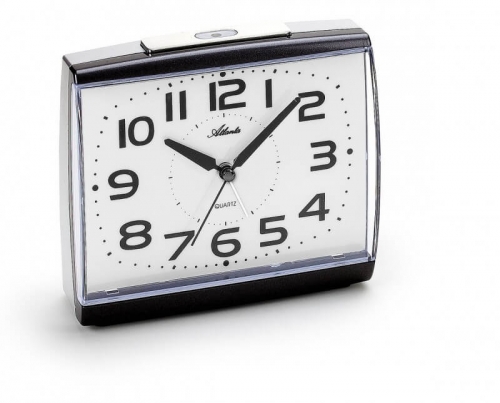 Quarzwecker mit Lichtsensor Atlanta Schwarz