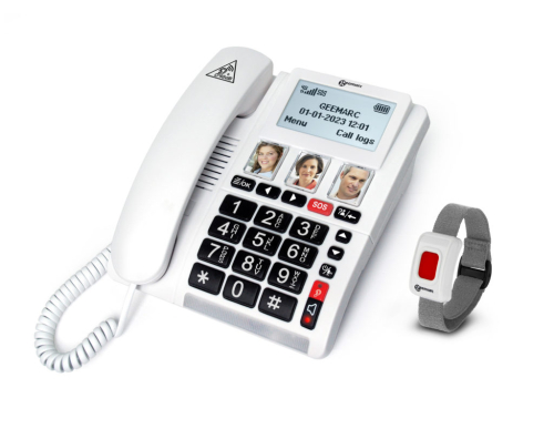 Geemarc CL9000 4G Simkartentelefon mit Notrufarmband