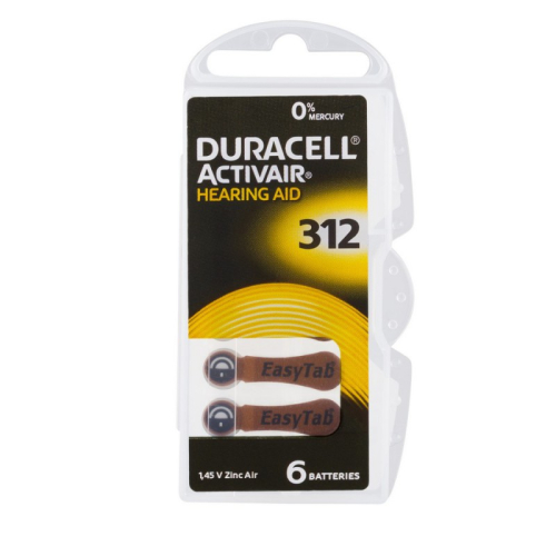 Hörgerätebatterien Duracell 312