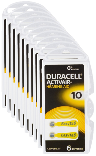 Hörgerätebatterien Duracell 10