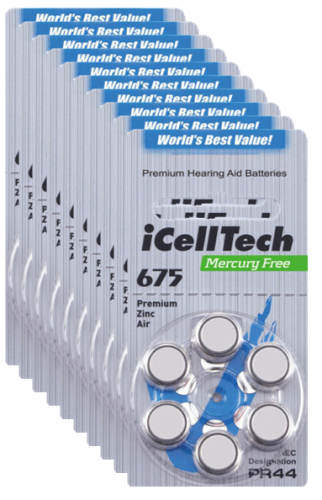 Hörgerätebatterien iCellTech P675