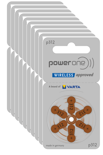 Hörgerätebatterien Power One P312