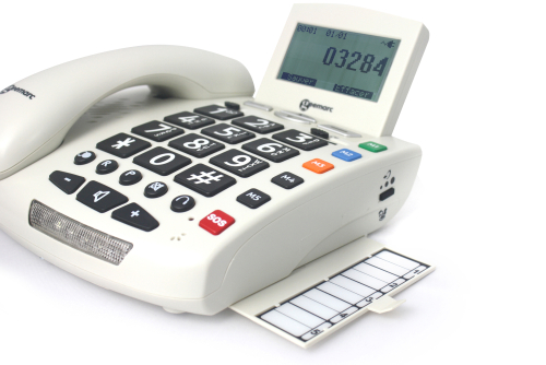 Sprechendes Notruftelefon Serenities Geemarc, mit Fallsensor-Armband