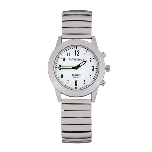 Orologio da polso da donna parlante con funzione touch in metallo con cinturino in metallo a strappo Senso Marschall