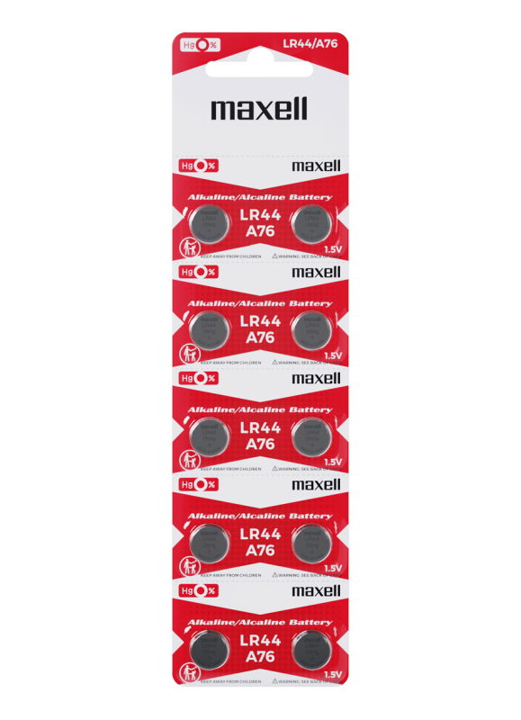 Maxell LR44 Alkaline 1,5 Volt Knopfzelle