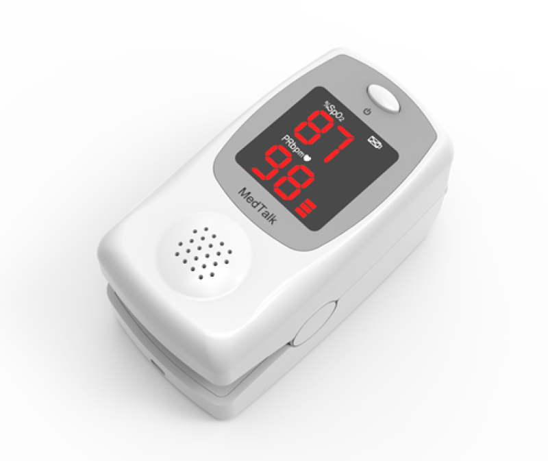 MedTalk Pulsoximeter mit Sprache für den Finger