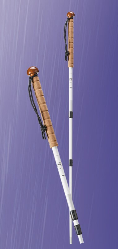 Canne à tâtonnement télescopique sans pointe à bille, avec filetage.