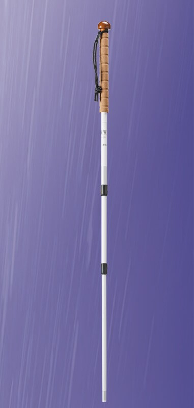 Canne à tâtonnement télescopique sans pointe à bille, avec filetage.