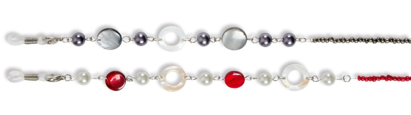 Brillenkette mit echtem Perlmut Victoria