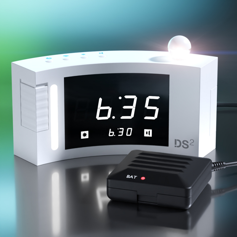 Humantechnik Réveil numérique DS-2 avec coussin vibrant dans le kit