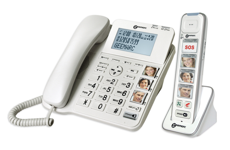 Téléphone pour malentendants Geemarc AmpliDECT COMBI-PHOTO 295