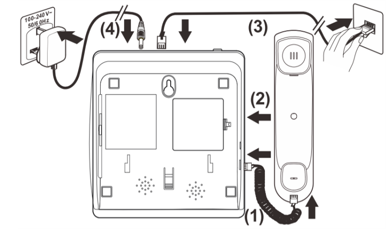Verstärktes Notruftelefon mit Notrufarmband Geemarc CL610