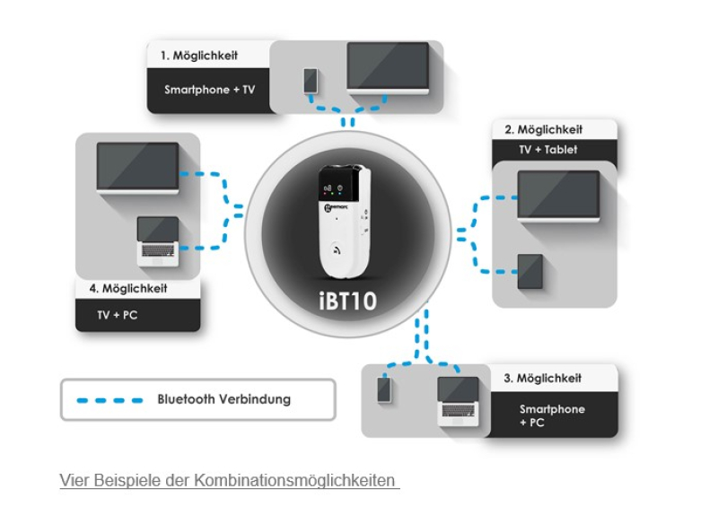 Verstärkte Bluetooth-Freisprecheinrichtung IBT10 Geemarc
