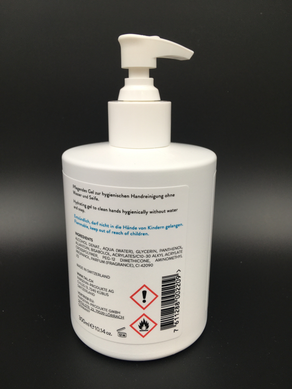 TAL gel disinfettante per le mani gel 300ml pompa dispenser