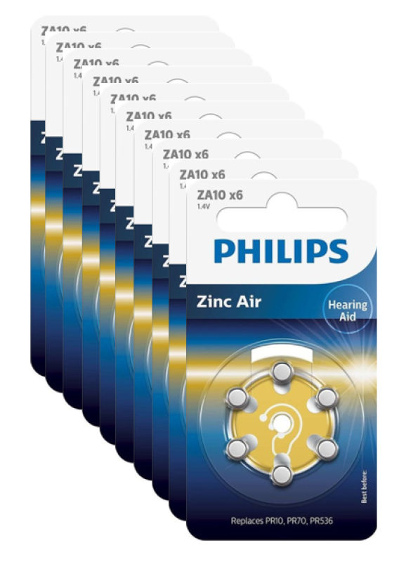 Piles auditives Philips PR10