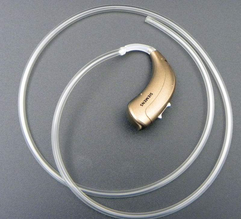 Tube sonore au mètre 2 x 3,1 mm M rose transparent pour les appareils auditifs