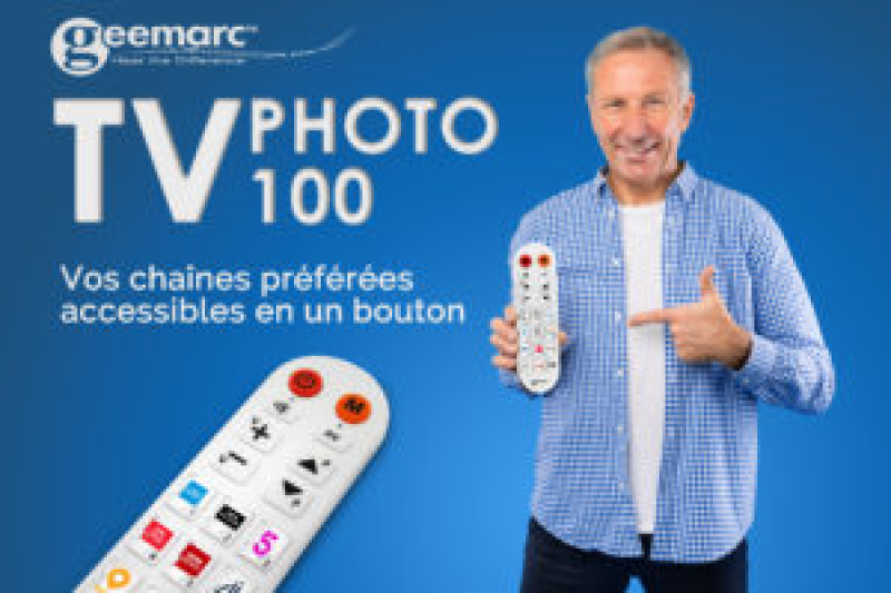 Universal Fernbedienung Infrarot mit 10 programmierbaren Fototasten Geemarc