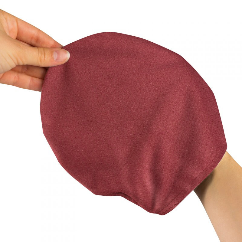 Mikrofaser Handschuh Brillenputztuch Bordeaux