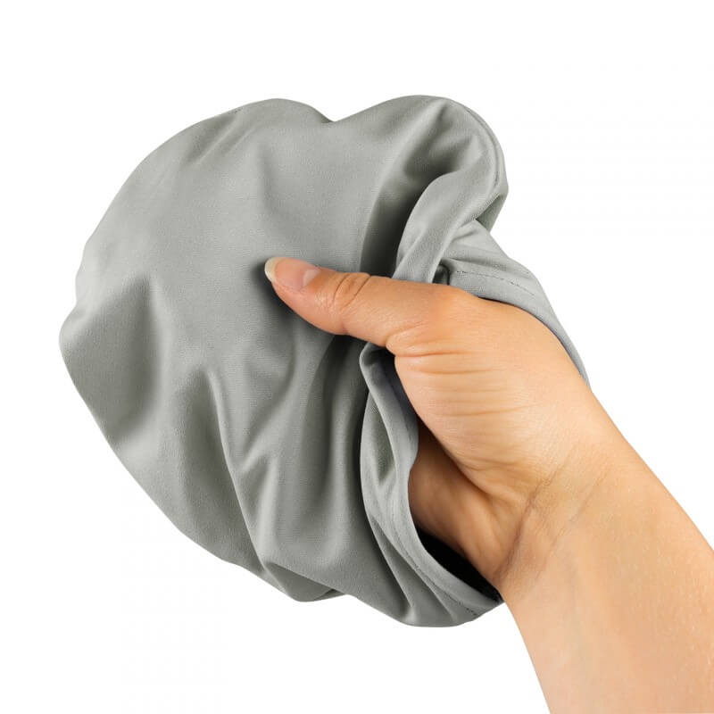 Gant en microfibre chiffon de nettoyage de lunettes gris