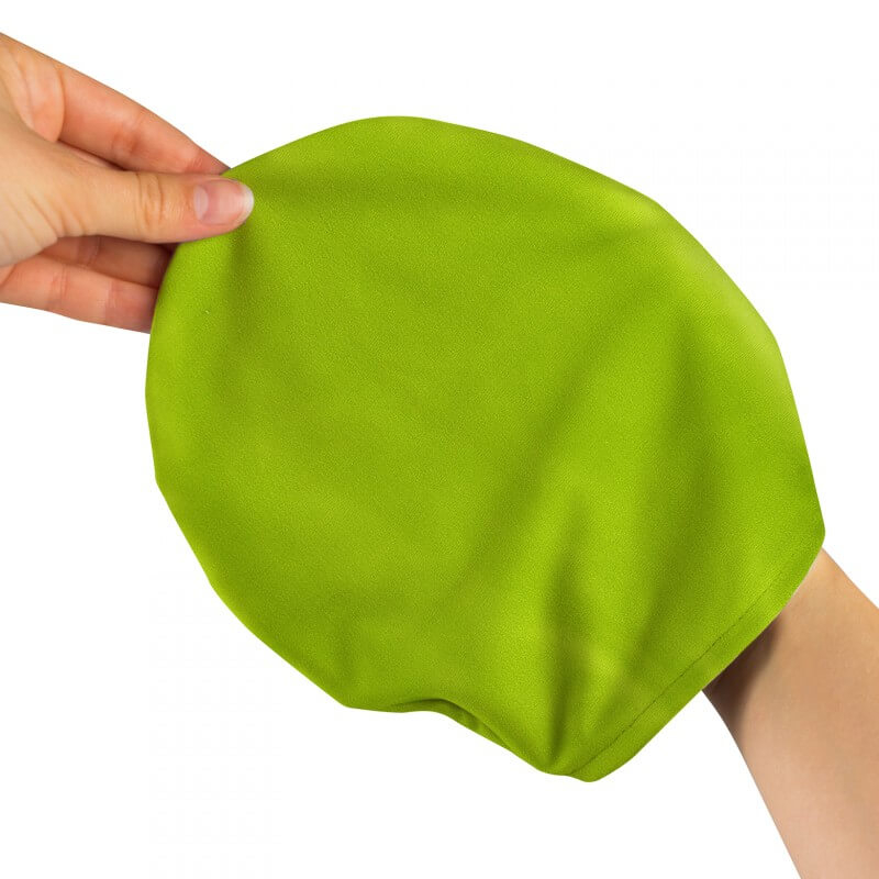 Guanto in microfibra guanto per occhiali panno per la pulizia degli occhiali verde