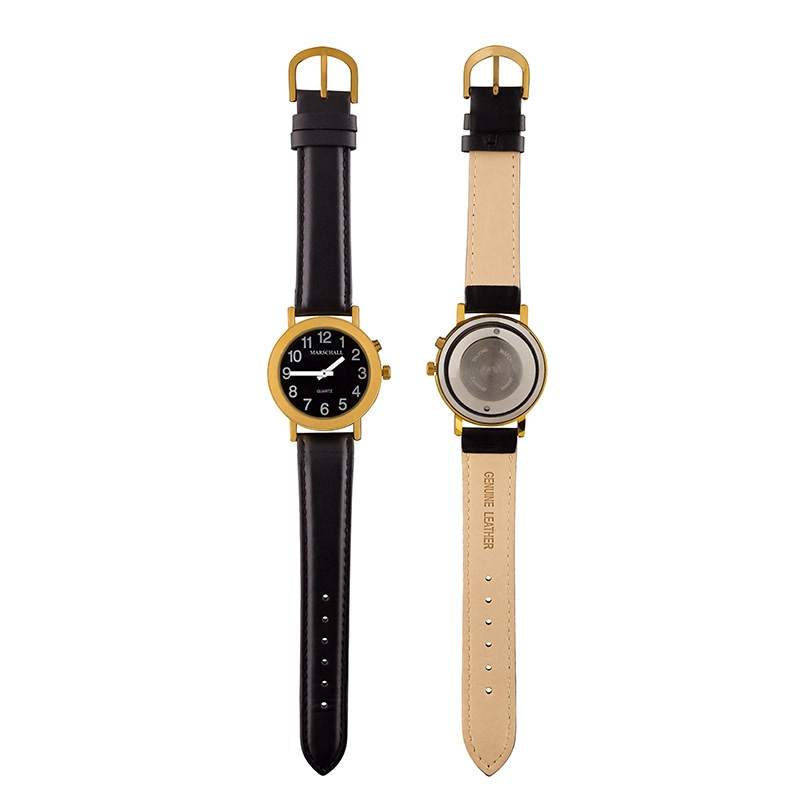 Sprechende Damen-Armbanduhr Black Edition Marschall