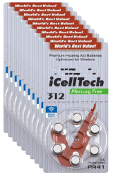 Hörgerätebatterien iCellTech P312